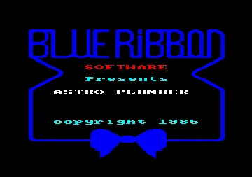 Astro Plumber (UK) (1986) screen shot title